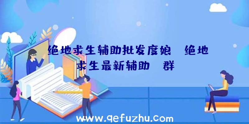 「绝地求生辅助批发度娘」|绝地求生最新辅助QQ群